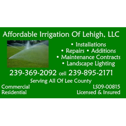Affordable Irrigation of Lehigh llc